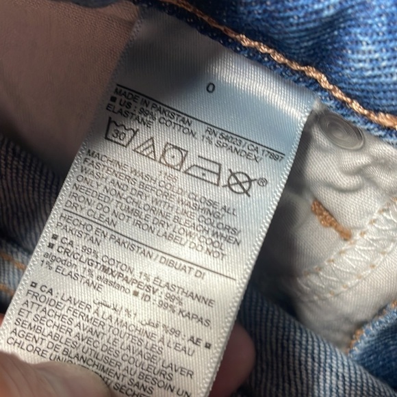 Old Navy High-Rise Curvy O.G Straight secret Smith, Pockets Size 0 - Picture 4 of 9